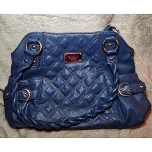 Blue Relic Brand Leather Purse Twisted Handle with Pockets Shoulder Bag